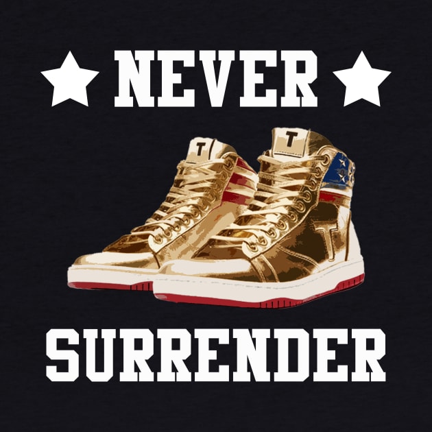 Trump Sneakers Never Surrender Pro Trump by mayamaternity